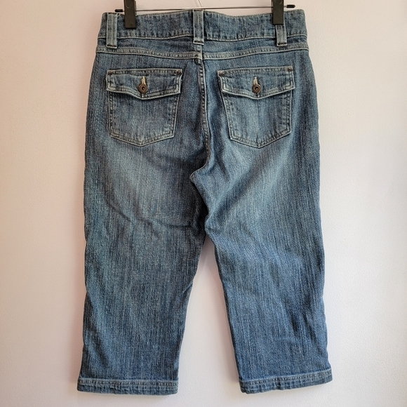 Lee Vintage Cropped Jeans Sits Just below Waist Size 8 - Picture 2 of 8